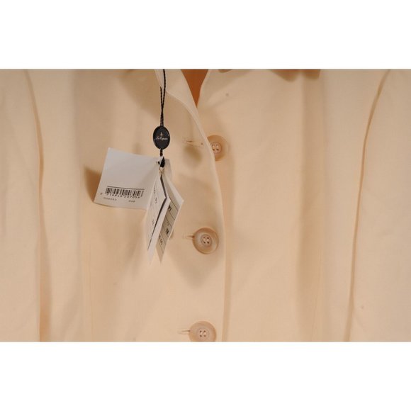 Les Copains Womens Blazer Size 46 XL Yellow Acetate Viscose  Jacket Coat NWT - Picture 3 of 9